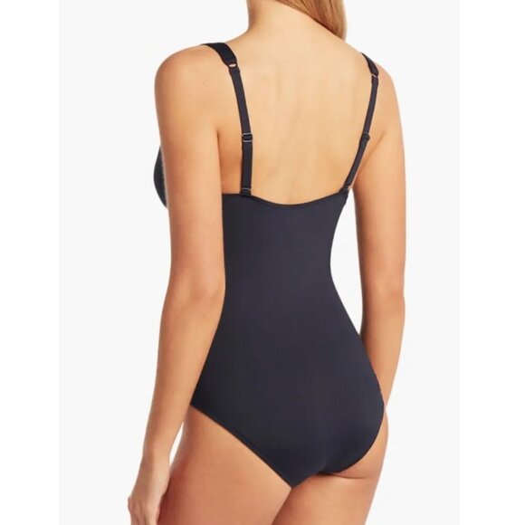 Sea Level Swim Eco Essentials Longline Tri One Piece, Night Sky, Size 10 - Picture 3 of 9